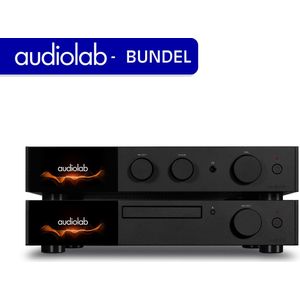 Audiolab 9000A & 9000CDT Hifi set - Geïntegreerde Versterker - CD-speler - Opticaal & Coax uitgang - Phono – Zwart