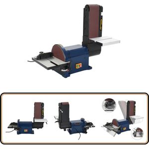 vidaXL elektrische vlak- en bandschuurmachine 500W Schuurmachine - Bandschuurmachine - Vlakschuurmachine - Elektroschuurmachine - Houten Meubels Herstellen