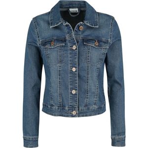 NOISY MAY NMDEBRA L/S BLUE DENIM JACKET NOOS Dames Jas - Maat L