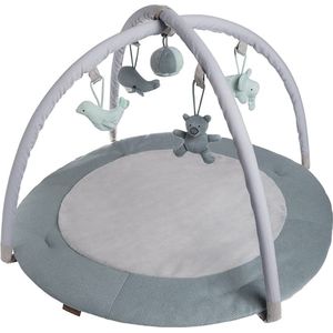 Baby's Only - Speelkleed - Stonegreen/Mint/Wit - Zacht Breiwerk