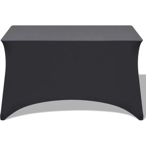vidaXL Stretch Tafelhoes Antraciet 120x60,5x74 cm Tafelhoes - Stretchtasfelhoes - Tafeldekking - Antraciet Tafelhoes - Tuinfeest