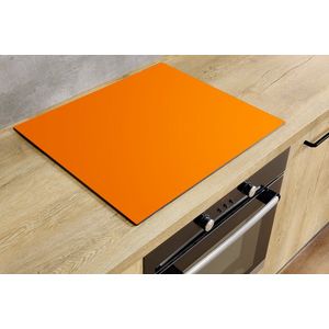 Inductiebeschermer - Oranje - 90x50 cm - Inductiebeschermer - Inductie Afdekplaat Kookplaat - Inductie Mat - Anti-Slip - Keuken Decoratie - Keuken Accessoires
