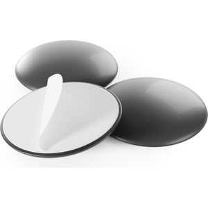 Deurstopper zelfklevend Ø 40 mm zwart 10 stuks - wandbuffer en deurbeschermer - deurstopper voor deurklinken