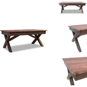 vidaXL Koffietafel - Koffietafels - Salontafel - Salontafels - Salontafel 110x60x45 cm gemengd gerecycled hout