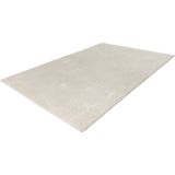 Lalee Glamour - vloerkleed - Velours - Velvet - Recycled karpet fraai tapis - effen tapijt maat 160x230 ivoor gebroken wit creme
