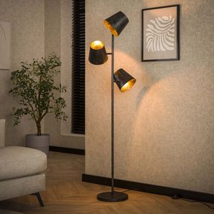 Vloerlamp Jo - 3-lamps - Ø18cm - Charcoal
