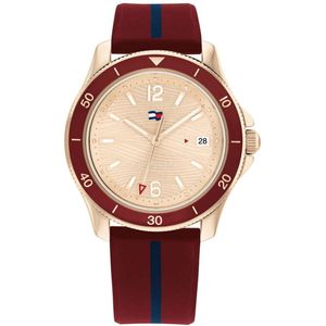 Tommy Hilfiger Brooke 1782510 Horloge - Rubber - Rood - Ø 35 mm