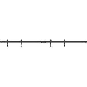 vidaXL - Ophangset - voor - schuifdeur - 200 - cm - koolstofstaal