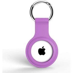 Jumada's Sleutelhanger voor Apple AirTag - AirTag Beschermhoesje - Apple AirTag Hoes - Siliconen - Paars