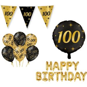 Classy Party 100 jaar verjaardag versiering pakket M