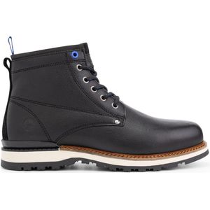 Travelin' Mosvoll Herenschoenen - Halfhoge leren veterboots - Sneakers - Zwart leer