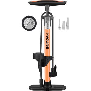 Fietspomp, luchtpomp 150/160 PSI hogedruk vloerpomp, handpomp voor alle ventielen - Presta, Schrader, Dunlop, auto, Frans ventiel, voor fiets, band, bal, luchtkussen