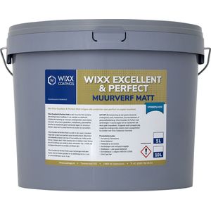 Wixx Excellent en Perfect Muurverf Matt - 5L - RAL 9001 Crèmewit