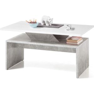 Stella® Salontafel - Salontafels - Woonkamer - Bijzettafel - Bijzettafels - Bijzettafel Marmer - Sidetable - Salontafel Zwart - Salontafel Met Opbergruimte - Salontafel Vierkant - Salontafel Industrieel - Laptoptafel - Salontafel Marmer