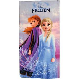 Frozen Strandlaken - 140 x 70 cm. - Anna en Elsa badhanddoek - sneldrogend