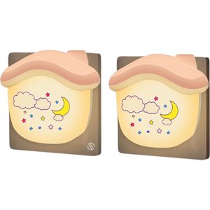 Equivera Kindernachtlampen - Kindernachtlamp - Nachtlampje - Kinderkamer - Slaapkamer - LED - Slaaptrainer