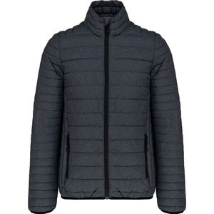 Outdoorjas 'Men's Lightweight Padded Jacket' merk Kariban Marl Donkergrijs - XL