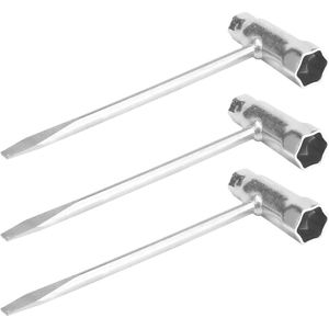 Bougiesleutel voor motorzaag, kettingzaag, T-schroef, combi en borstelsnijder - 13 mm x 19 mm, 3 stuks