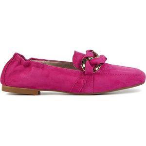 Stefano Lauran Instappers Dames - Instapschoenen / Damesschoenen - Suède - S3084 - Fuchsia - Maat 38