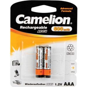 Camelion NiMH AAA 1.2V-600mAh (2/kaart)