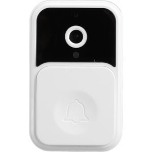 1080P WiFi Smart Video Security Camera 2 Way Talk 1000mAh - Multifunctionele Videodeurbel - Ondersteuning voor 128G Extra Geheugenkaart - Wit