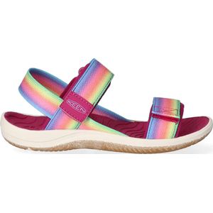 Keen Elle Backstrap Older Kids Sandalen Rainbow/Festival Fuchsia Maat 36