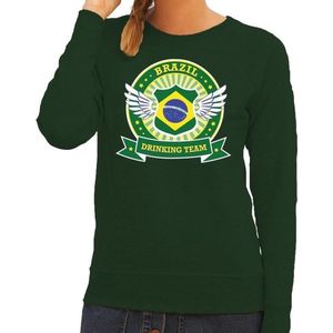 Groen Brazil drinking team sweater groen dames -  Brazilië kleding L