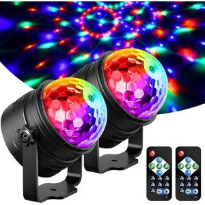 Discolamp Kinderen - Discobal - Feestverlichting met Afstandsbediening - Zwart