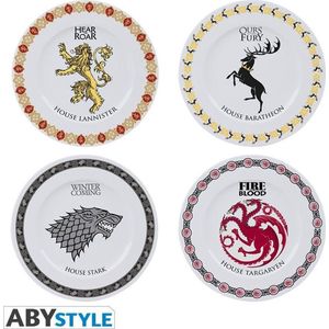 GAME OF THRONES - Set van 4 Borden 21cm - Houses - Borden