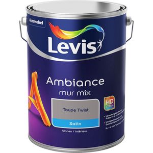 Levis Ambiance Muurverf Mix - Satin - Taupe Twist - 5L