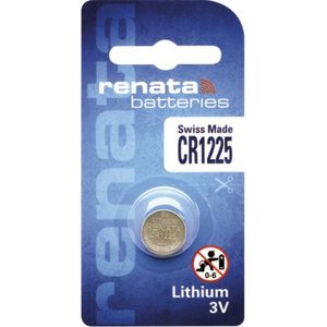 Renata Lithium Batterij - Knoopcel - CR1225 - 1 stuks - 3V - Made in Switzerland