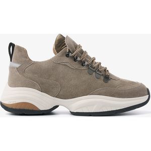 VIA VAI Pepper Clay Sneakers - Suede - Grijs - Maat 37