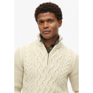 Superdry JACOB CABLE KNIT HALF ZIP Heren Trui - Maat L