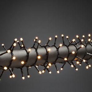 Clusterverlichting voor binnen en buiten - 600 LEDs – Frosted – 2100K Amber – 13,2 meter – Kerstverlichting – IP44 – Incl. Transformator