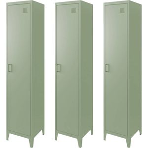 sweeek - Kast slaapkamer 4 opbergruimtes (set van 3)