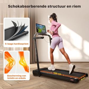 Equivera Loopband Inklapbaar - Loopband - Loopband Fitness - Loopband Electrisch