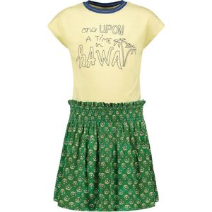 Like Flo - Jurk - Green flower - Maat 104