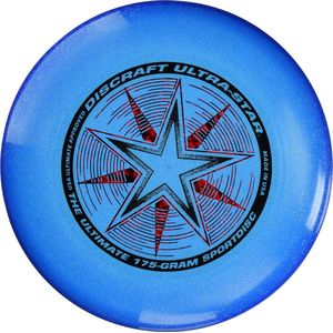Discraft UltraStar - Frisbee - Blauw met Glitters - 175 gram