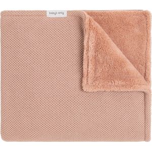 Baby's Only Gebreide ledikantdeken teddy - Baby deken Classic - Dekentje voor meisjes - 2.7 TOG - 100x135 cm - Tuscany Roze - Herfst & winter deken