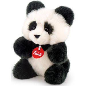 Trudi - Fluffy Panda (S-29005) - Pluche knuffel - Ca. 19 cm (Maat S) - Geschikt voor jongens en meisjes - Zwart/Wit