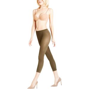 FALKE Cotton Touch dames legging - military - Maat: M-L