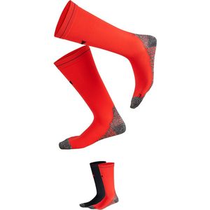 Xtreme - Running/Compressiesokken - 4-Pack - Rood - 39/42 - Compressiekousen hardlopen