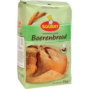 Soubry Boerenbrood tarwemeel - Zak 5 kilo