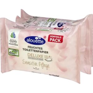 Alouette Vochtig Toiletpapier - Deluxe Sensitive | Voordeelpack - set van 3 - 3x50 Doekjes