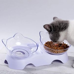 Dieren water & voer set - Voerbak - StarGoods dubbele voerbak voor huisdieren - Katten/Honden - katten voerbakjes - Voor katten en honden dierenvoeding - Drink bak katten zonder morsen - Moderna Voer - Drinksilo
