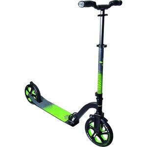 muuwmi aluminium scooter – tretroller, 230/205 mm, ABEC 7, GS-goedgekeurd, in hoogte verstelbaar, XL-dek, BMX-stuur, gro
