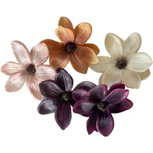 Seta Fiori - 25 stuks - Magnolia - op clip - trendy - 5 kleuren - *AANBIEDING*