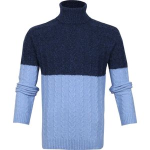 Suitable - Italcol Coltrui Wol Blauw - Heren - Maat XXL - Regular-fit