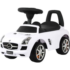 Mercedes SLS - Loopauto - 67 x 29 x 37 cm - met geluid - wit