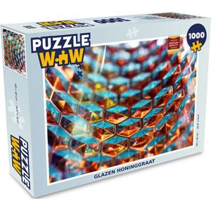 Puzzel Glazen honinggraat - Legpuzzel - Puzzel 1000 stukjes volwassenen